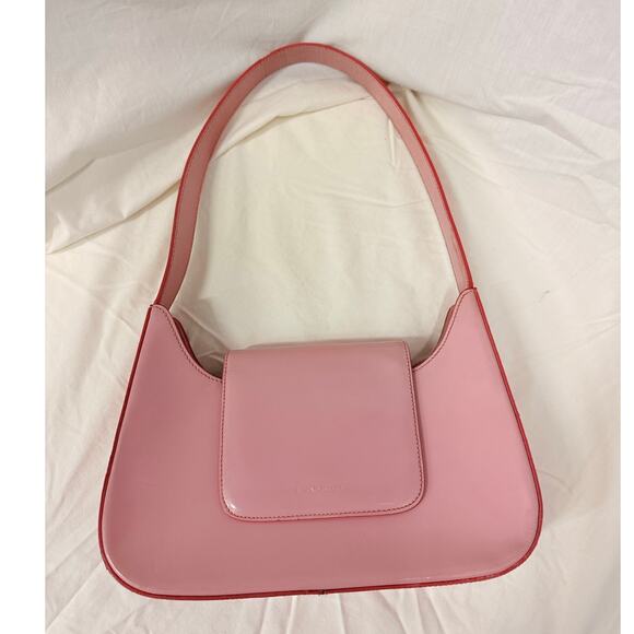 LANCEL Paris Powder Pink Hobo Bag Made in Italy‎ Romantic Barbie - Picture 1 of 11